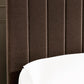 Aylen Upholstered Ottoman Storage Bed Frame - Chocolate Velvet, Double
