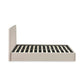 Aylen Upholstered Ottoman Storage Bed Frame - Oatmeal Linen, Double