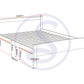 Amber 4'6" Bed - WHITE