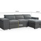 Artemis Sofabed Grey Universal Corner