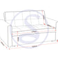 Astoria Sofa Bed - DARK GREY FABRIC
