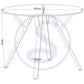 Athens Round Dining Table - Concrete Effect/Black