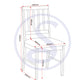 Austin 1+4 Dining Set - OAK EFFECT/GREY FABRIC