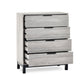 Bali 4 Drawer Chest - Grey Oak Effect