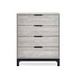 Bali 4 Drawer Chest - Grey Oak Effect