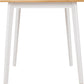 Balfour 1+4 Dining Set - WHITE/OAK EFFECT/GREY FABRIC