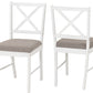 Balfour 1+4 Dining Set - WHITE/OAK EFFECT/GREY FABRIC