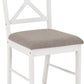 Balfour 1+4 Dining Set - WHITE/OAK EFFECT/GREY FABRIC
