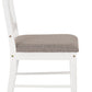 Balfour 1+4 Dining Set - WHITE/OAK EFFECT/GREY FABRIC