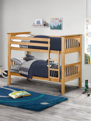 Barcelona 90cm Single Pine Bunk Bed