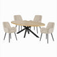 Barley Dining Chair (Set of 2) - Cookies and Cream Chenille