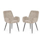 Barley Dining Chair (Set of 2) - Cookies and Cream Chenille