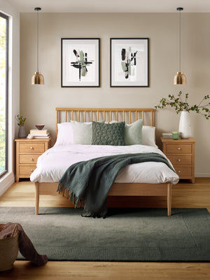 Belton Oak Spindle 135cm Double Bed