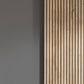 Berno Light Oak and Dark Grey Sliding 2 Door Wardrobe