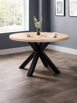 Berwick Round 4 Seater Dining Table - Oak Effect