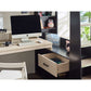 Blaze 90cm Single Black/Wood Effect Gaming Highsleeper Loft Bed with Desk