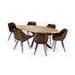 Bondi Oak Effect Oval 4-6 Seater Dining Table