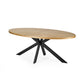 Bondi Oak Effect Oval 4-6 Seater Dining Table