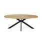 Bondi Oak Effect Oval 4-6 Seater Dining Table