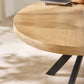 Bondi Oak Effect Oval 4-6 Seater Dining Table