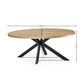 Bondi Oak Effect Oval 4-6 Seater Dining Table