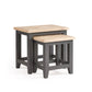 Bordeaux Nest Of Tables Dark Grey