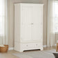 Bordeaux 2 Door Wardrobe - Ivory