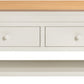 Bordeaux 2 Drawer Coffee Table - IVORY/OAK