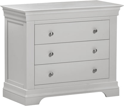 Bordeaux 3 Drawer Chest - PEBBLE GREY