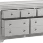 Bordeaux 3+2 Drawer Chest - PEBBLE GREY