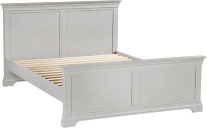 Bordeaux 5' Bed High Foot End - PEBBLE GREY