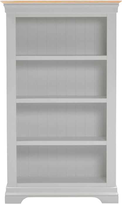 Bordeaux Bookcase - PEBBLE GREY/OAK