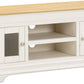 Bordeaux Small TV Stand - Ivory/Oak