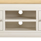 Bordeaux Small TV Stand - Ivory/Oak