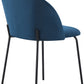 Boston Chair (Box of 4) - SAPPHIRE BLUE VELVET