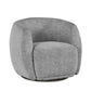 Bowline Grey Chenille Upholstered Swivel Accent Chair