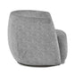 Bowline Grey Chenille Upholstered Swivel Accent Chair