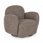 Bramley Swivel Accent Chair - Chocolate Chenille