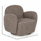 Bramley Swivel Accent Chair - Chocolate Chenille