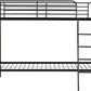 Brandon 3' Bunk Bed - Black