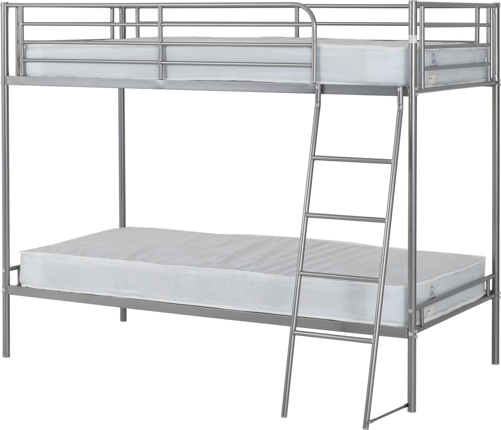 Brandon 3' Bunk Bed - SILVER