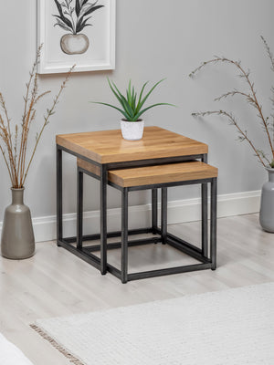 Brooklyn Nesting Lamp Tables - Oak