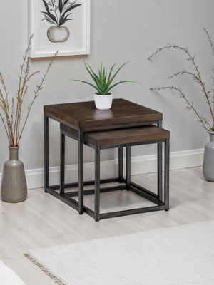 Brooklyn Nesting Lamp Tables - Dark Oak
