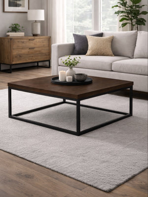 Brooklyn Square Coffee Table - Dark Oak