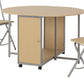 Budget Butterfly Dining Set - Beech/Silver