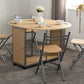 Budget Butterfly Dining Set - Beech/Silver
