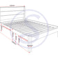 Barton 4'6" Bed - Waxed Pine