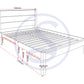 Barton 5' Bed - Waxed Pine