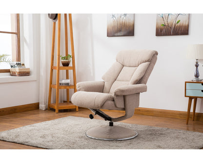 Swivel Recliner Chair Collection - Biarritz: Lisbon Wheat