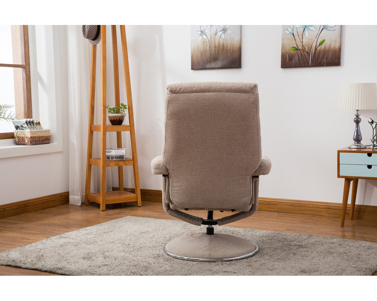Swivel Recliner Chair Collection - Biarritz: Lisbon Wheat